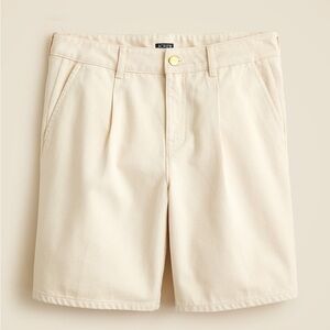 J. Crew Pleated denim trouser short